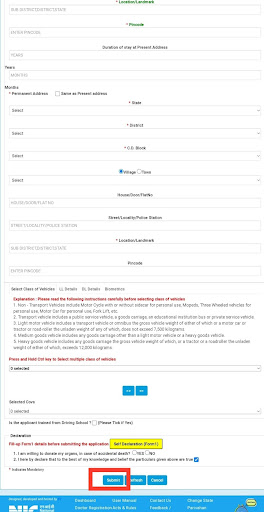 Driving Licence Apply Online